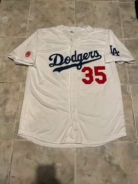 Cody Bellinger #35 Los Angeles Dodgers 76 White Jersey SGA 2019 MVP SZ XL